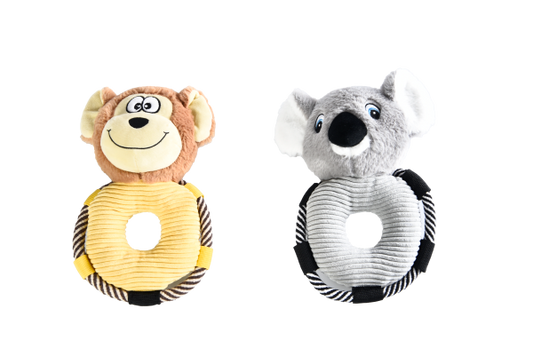 Dog Plush Rope Toy - Koala Or Monkey