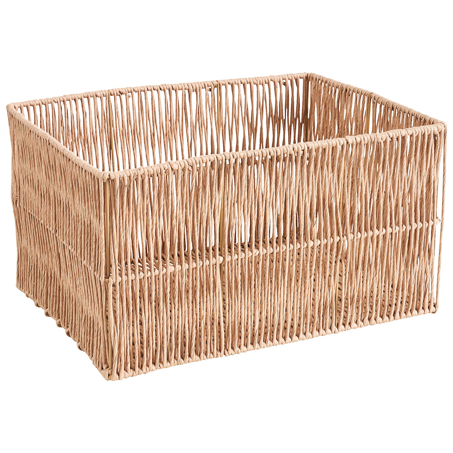 Paper Wicker Rectangular Basket L40 x W30 x H22cm