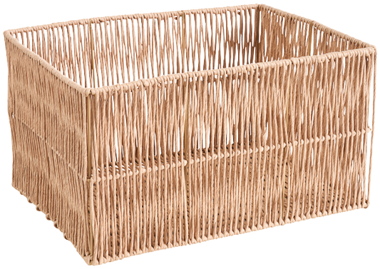 Paper Wicker Rectangular Basket