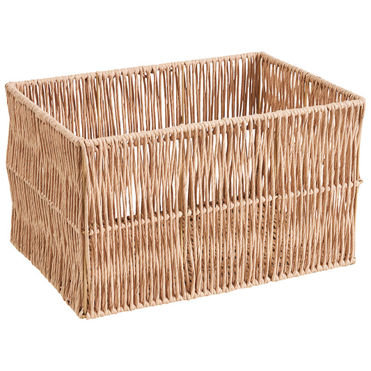 Paper Wicker Rectangular Basket