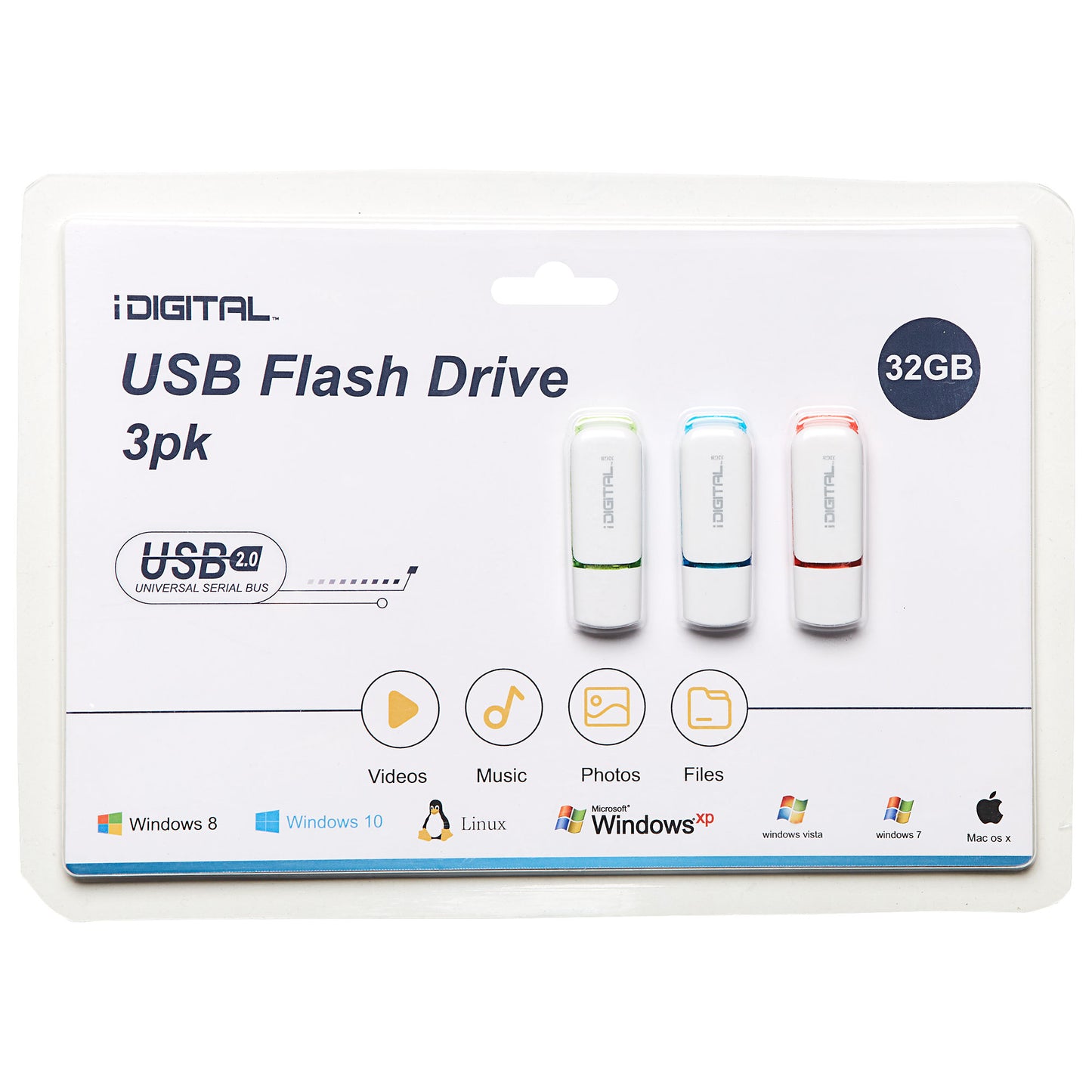 USB Drive 32gb 3pk