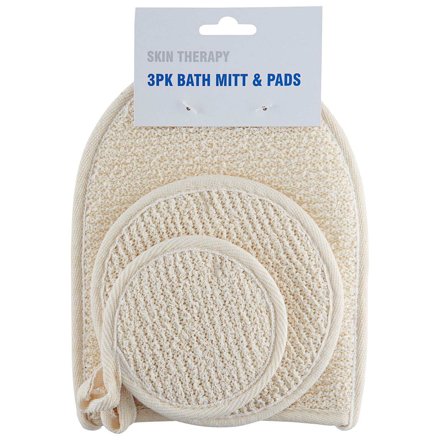 Bath Mitt & Pads Set 3pc