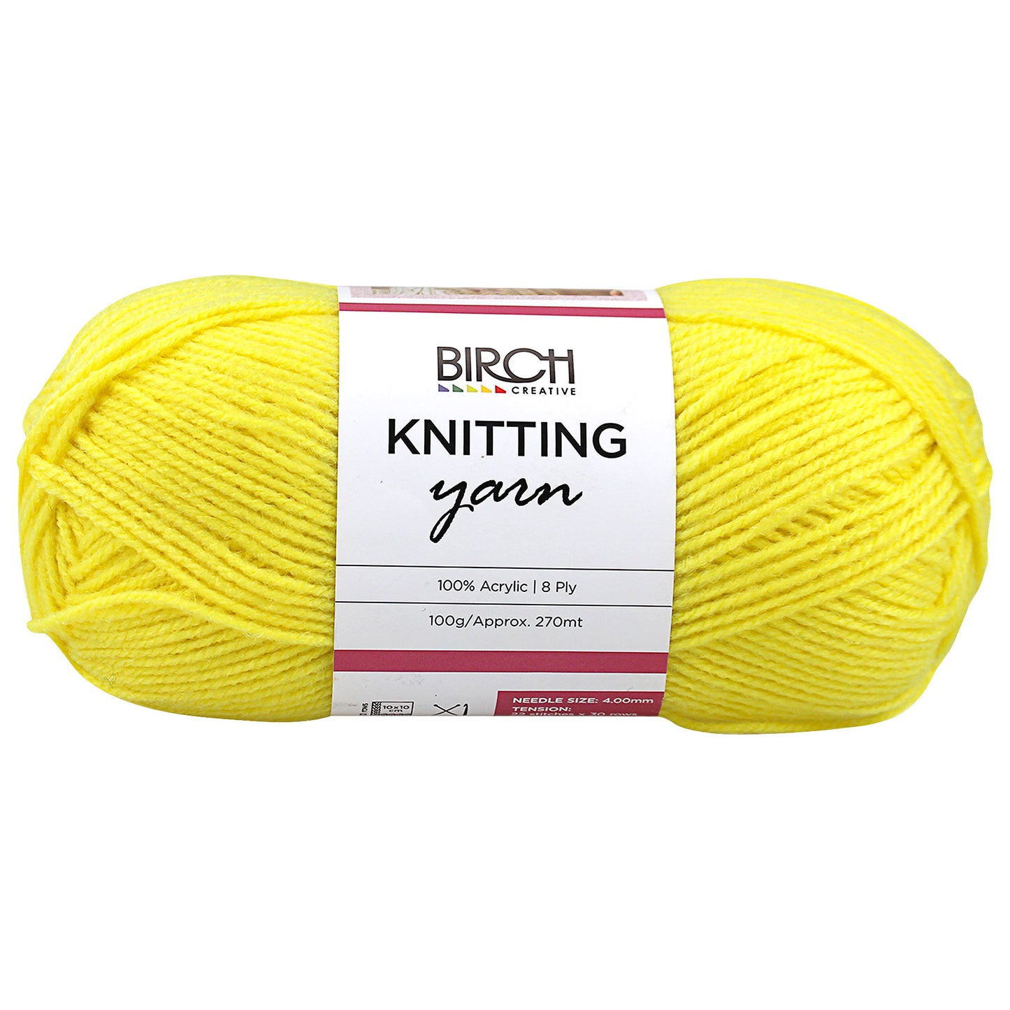 Birch Acrylic Knitting Yarn Gold 100gm