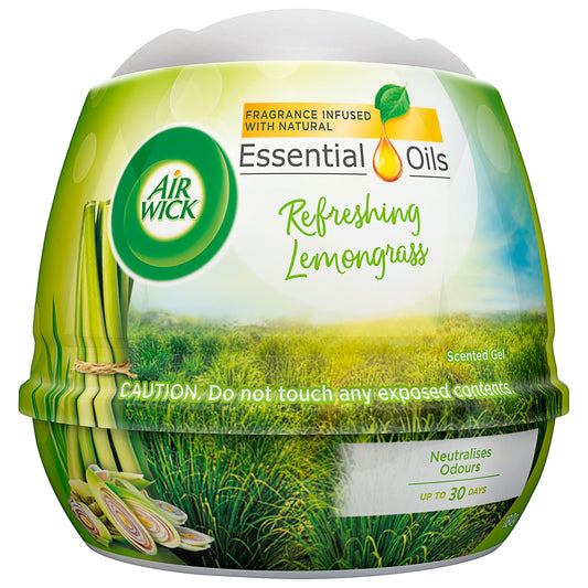 Air Wick Essential Oils Scented Gel Cone Freshing Lemongrass 180g