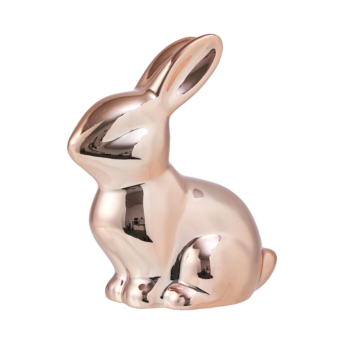 Easter Ceramic Bunny Metallic White/Gold/Rose Gold