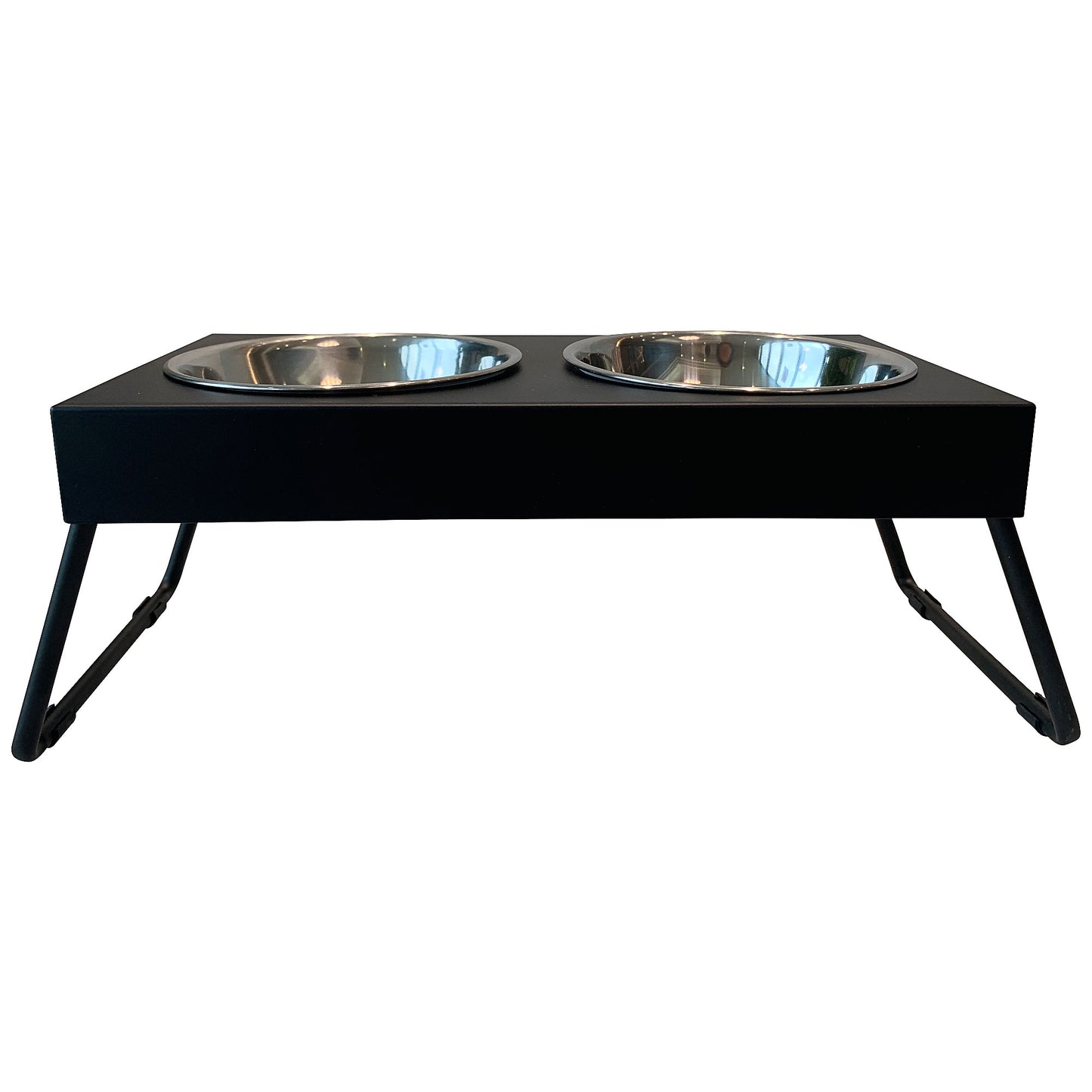 Pet Bowl Double Foldable with Metal Stand