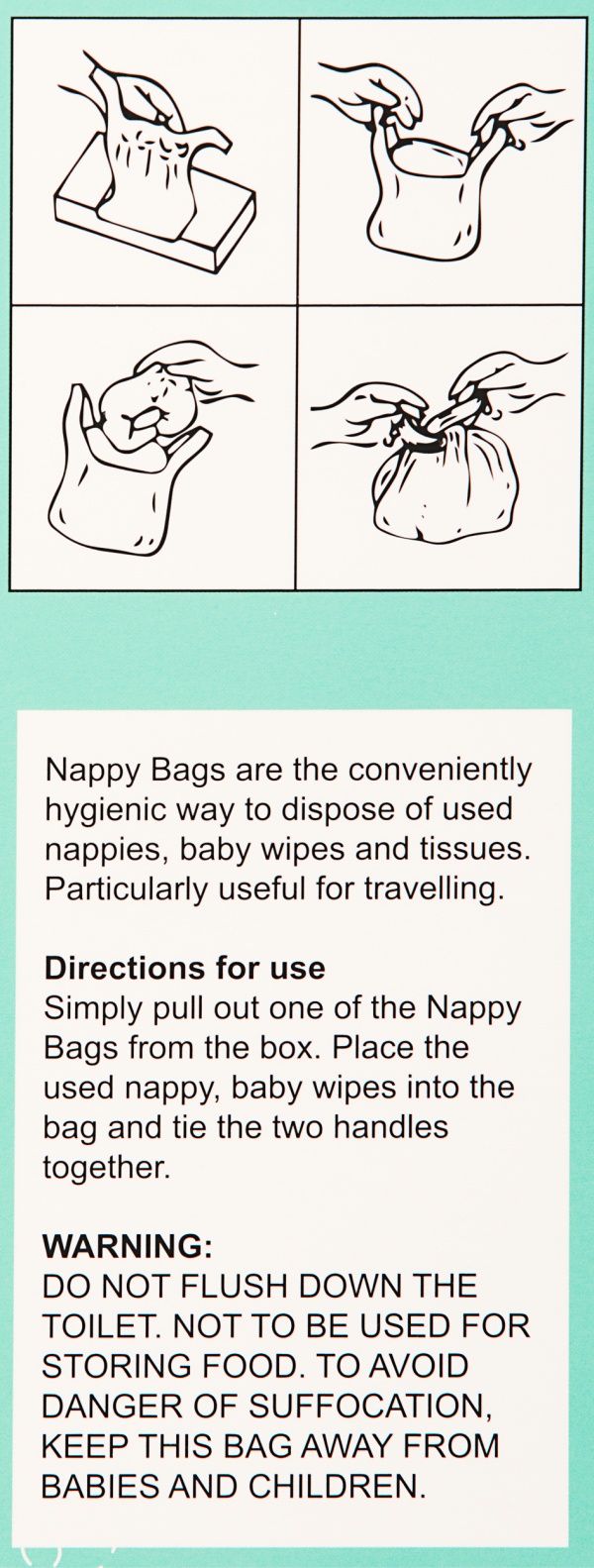 Nest & Nurture Nappy Bag 300pk