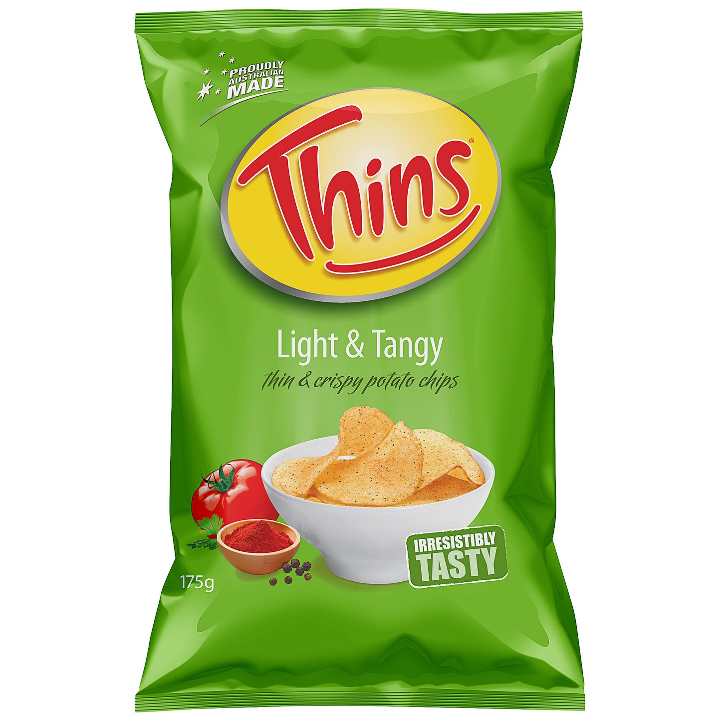 Thins Chips Light & Tangy 175g