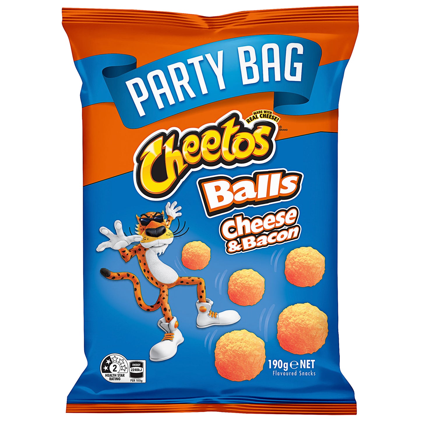 Cheetos Party Bag Cheese & Bac Balls 190g