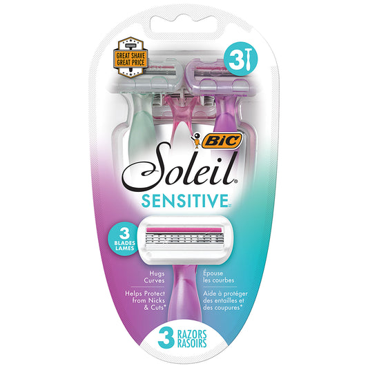 Bic Soleil Sensitive Razors 3 Pack