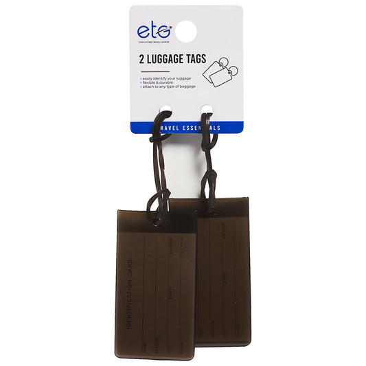 Luggage Tag Set Black