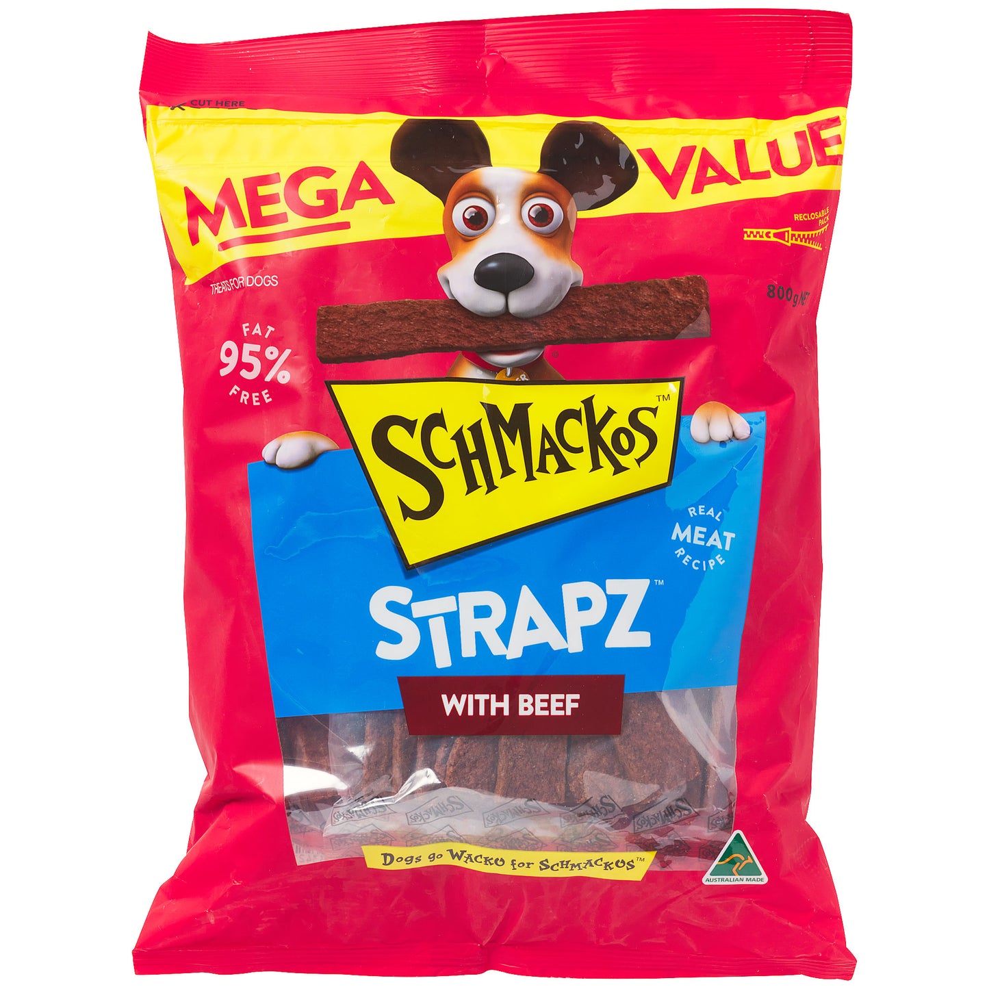 Schmackos Beef Strapz 800g Value Pack