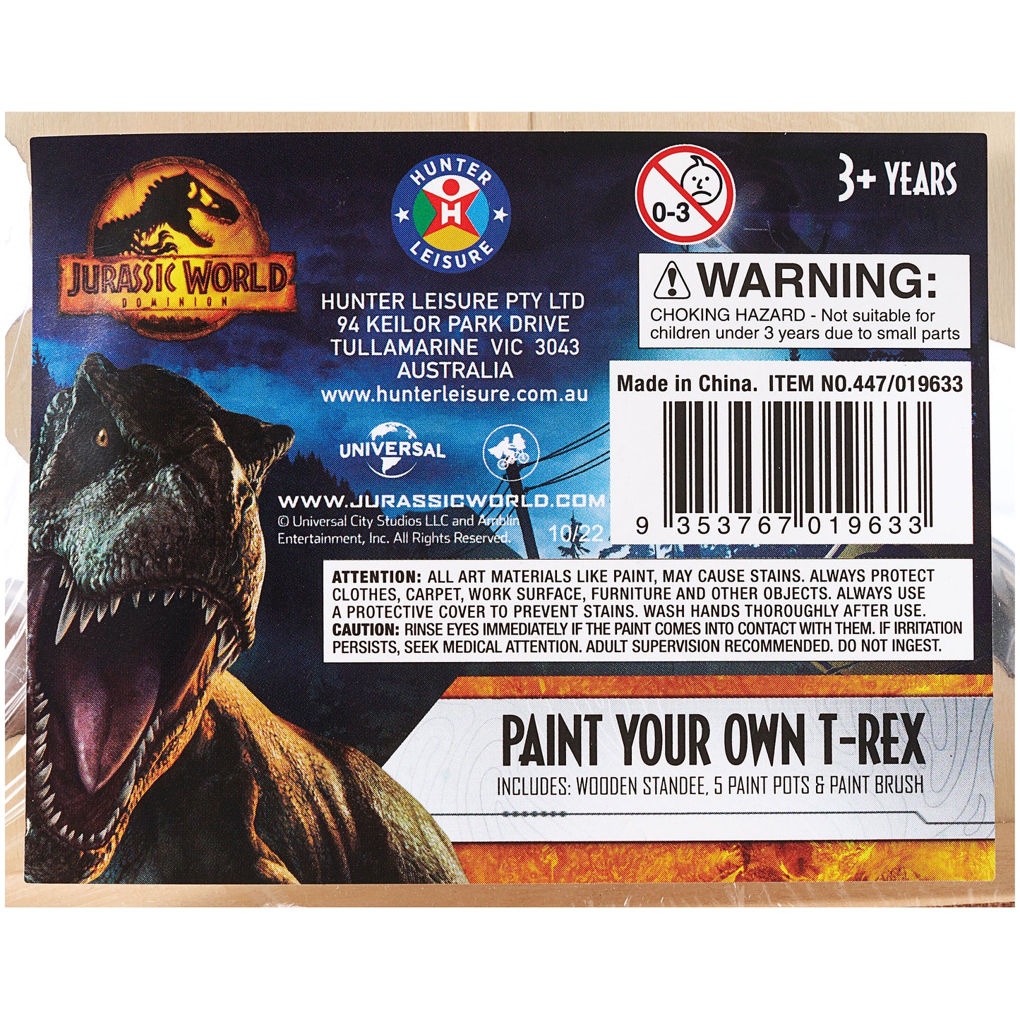 Jurassic World Paint Your Own Wooden Dinosaur