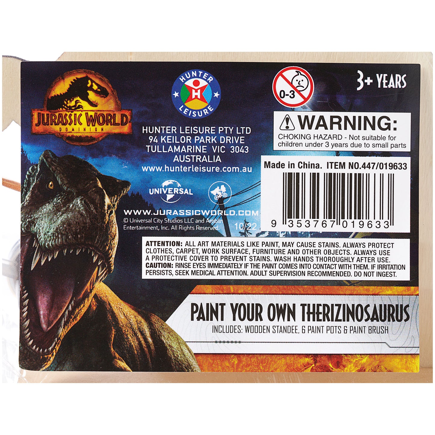 Jurassic World Paint Your Own Wooden Dinosaur