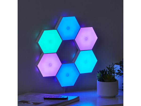 Hex Light 6 Pack Multi-Coloured