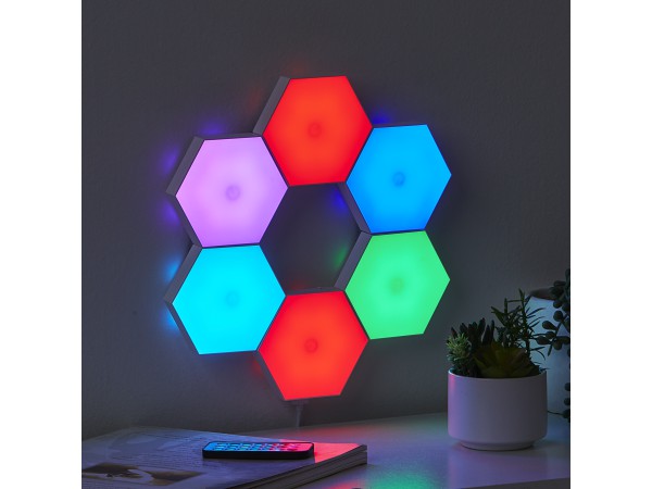 Hex Light 6 Pack Multi-Coloured