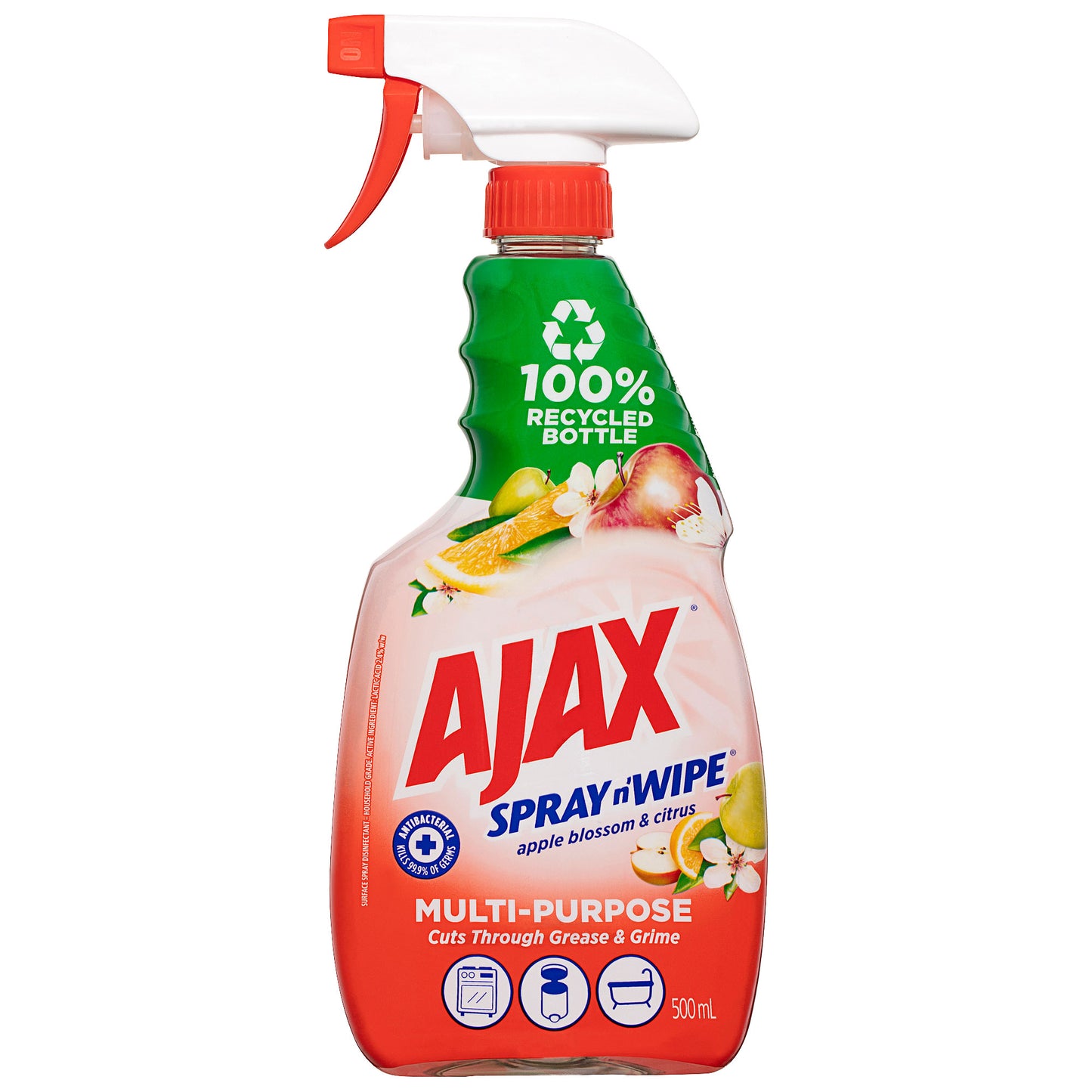 Ajax Spray n' Wipe Multipurpose Spray Apple Blossom & Citrus 500mL