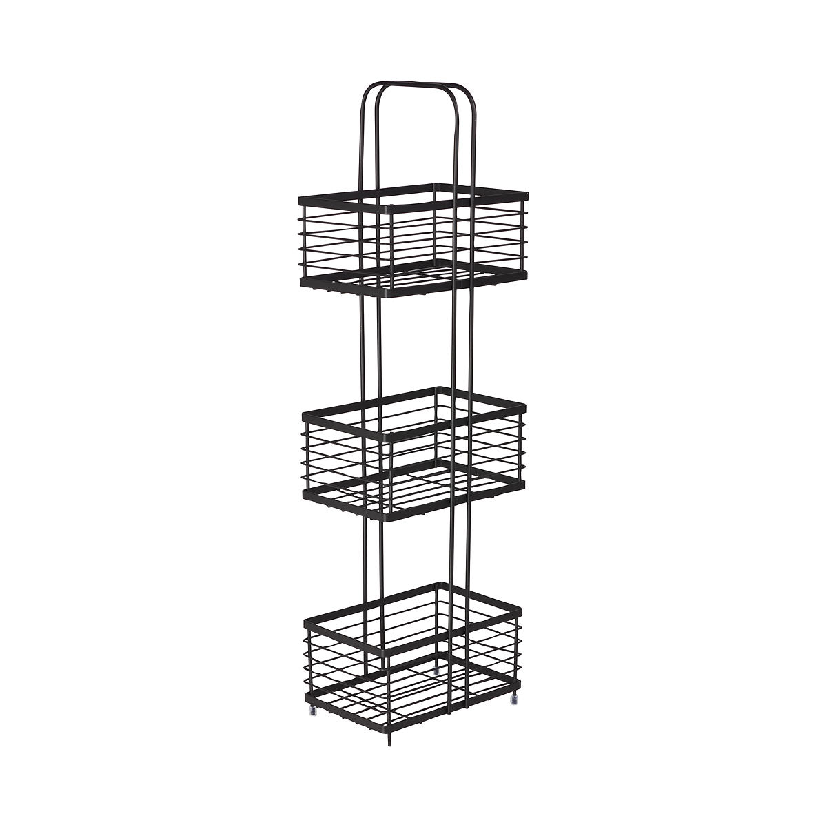 Storage Caddy 3 Tier R Black Wire