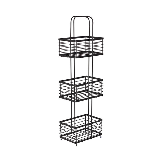 Storage Caddy 3 Tier R Black Wire