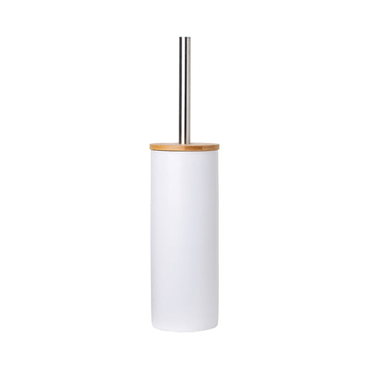 White Ceramic Toilet Brush Holder