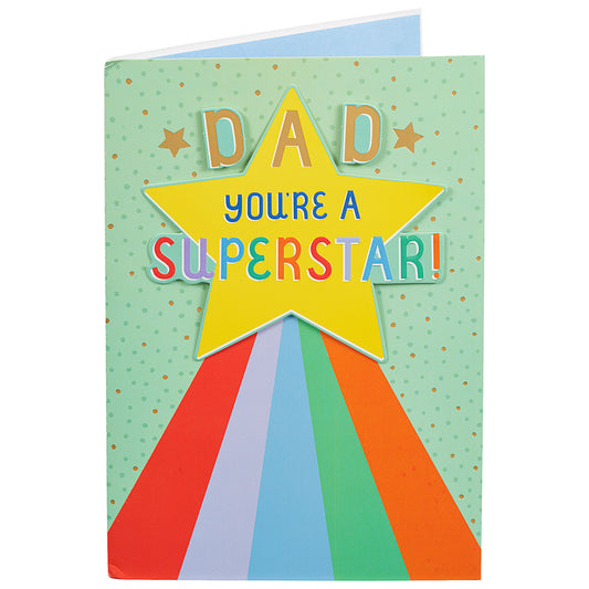 You're A Superstar Father's Day Card