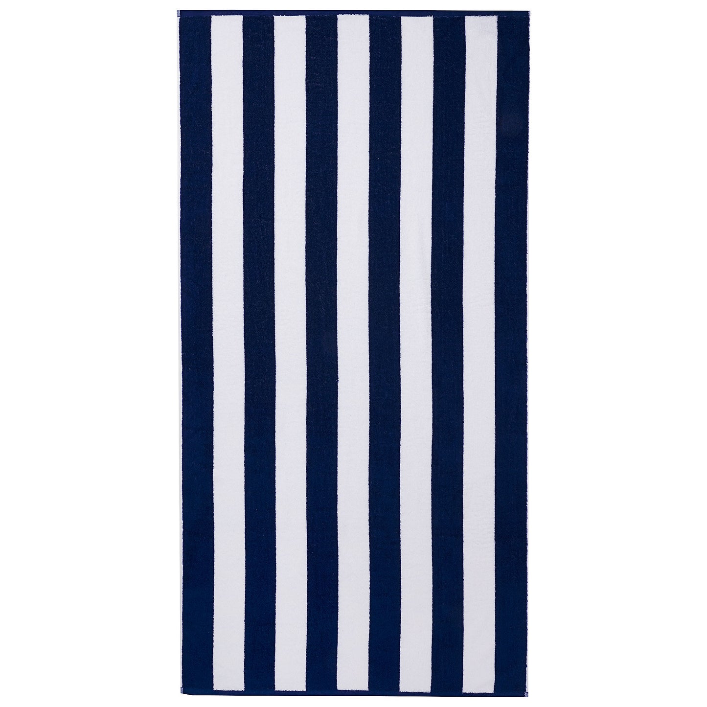 Dobby Beach Towel Stripe Navy 80x160cm