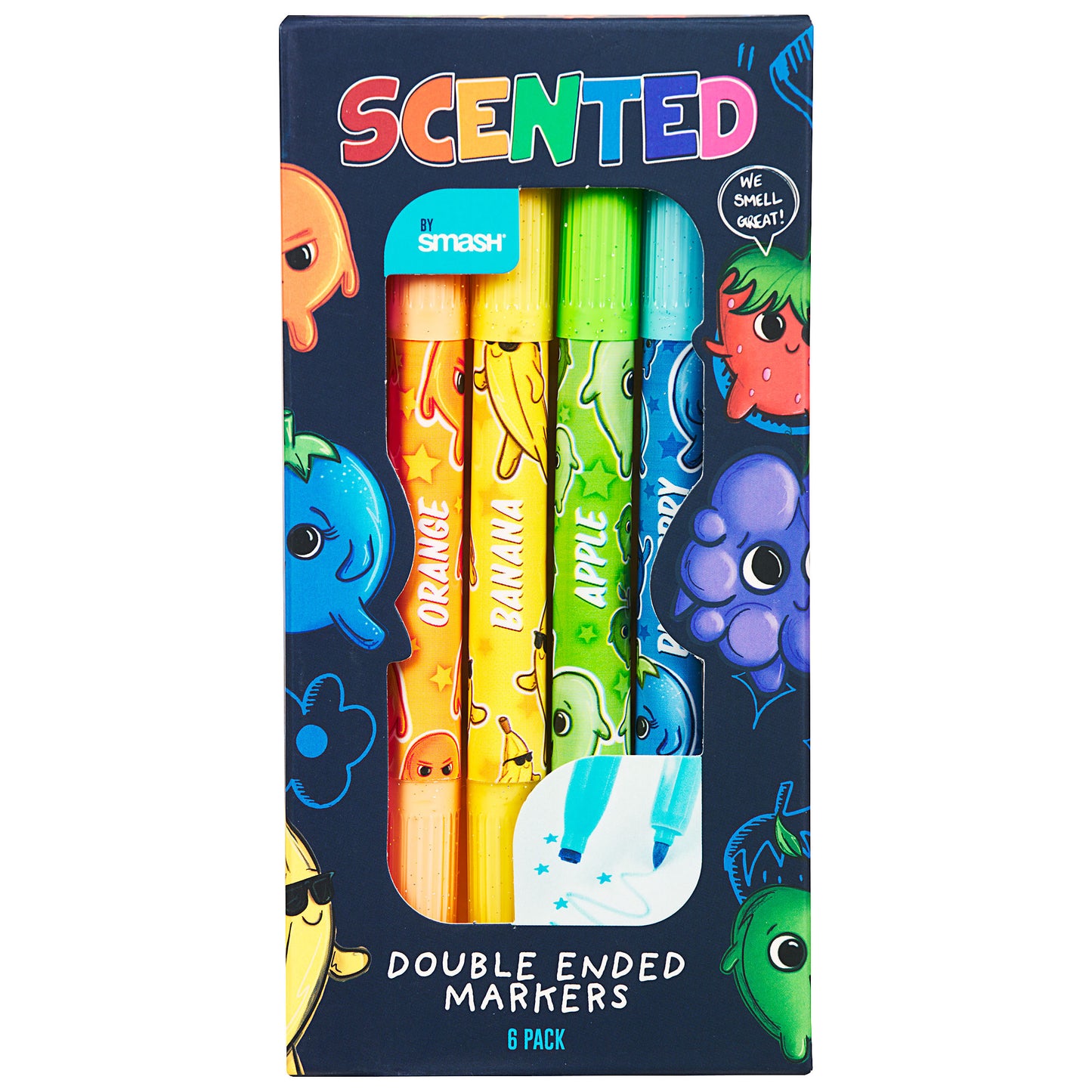 Smash Scented Double Ended Markers 6pk