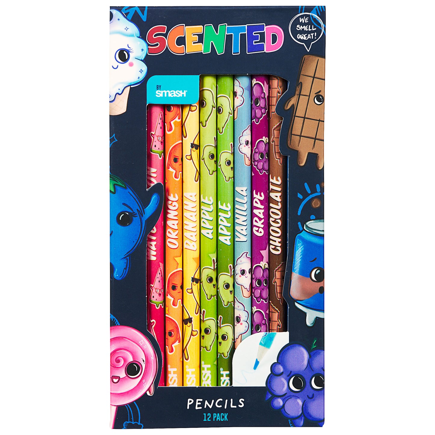 Smash Scented Pencils 12 Pk