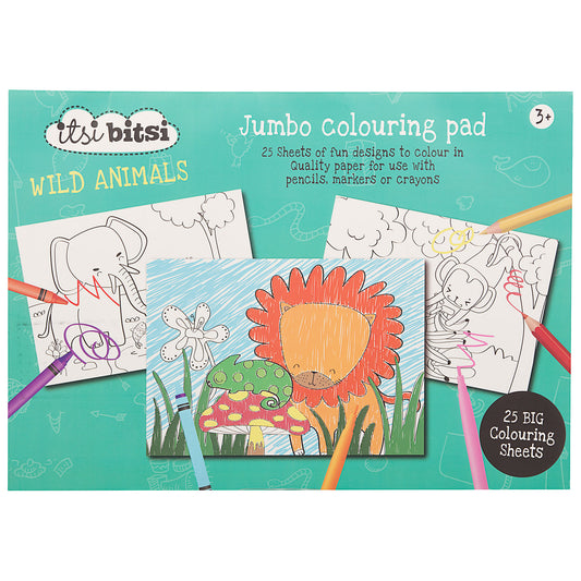 Jumbo Colouring Pad Animals