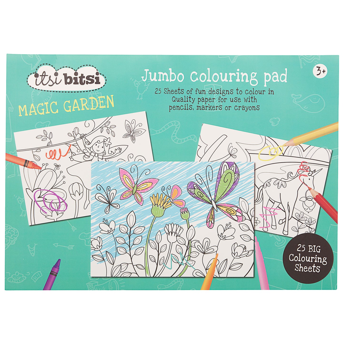 Jumbo Colouring Pad Garden