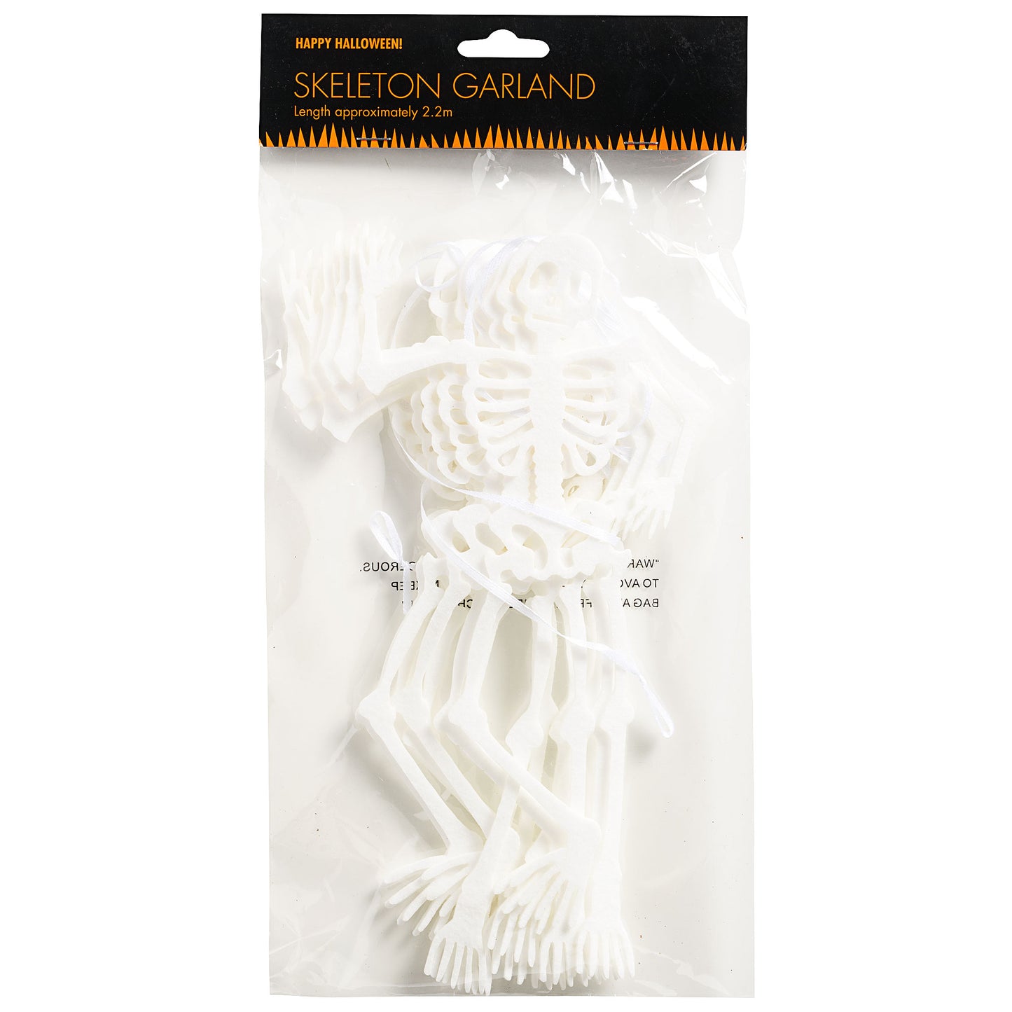 Halloween Skeleton Garland 2.2m