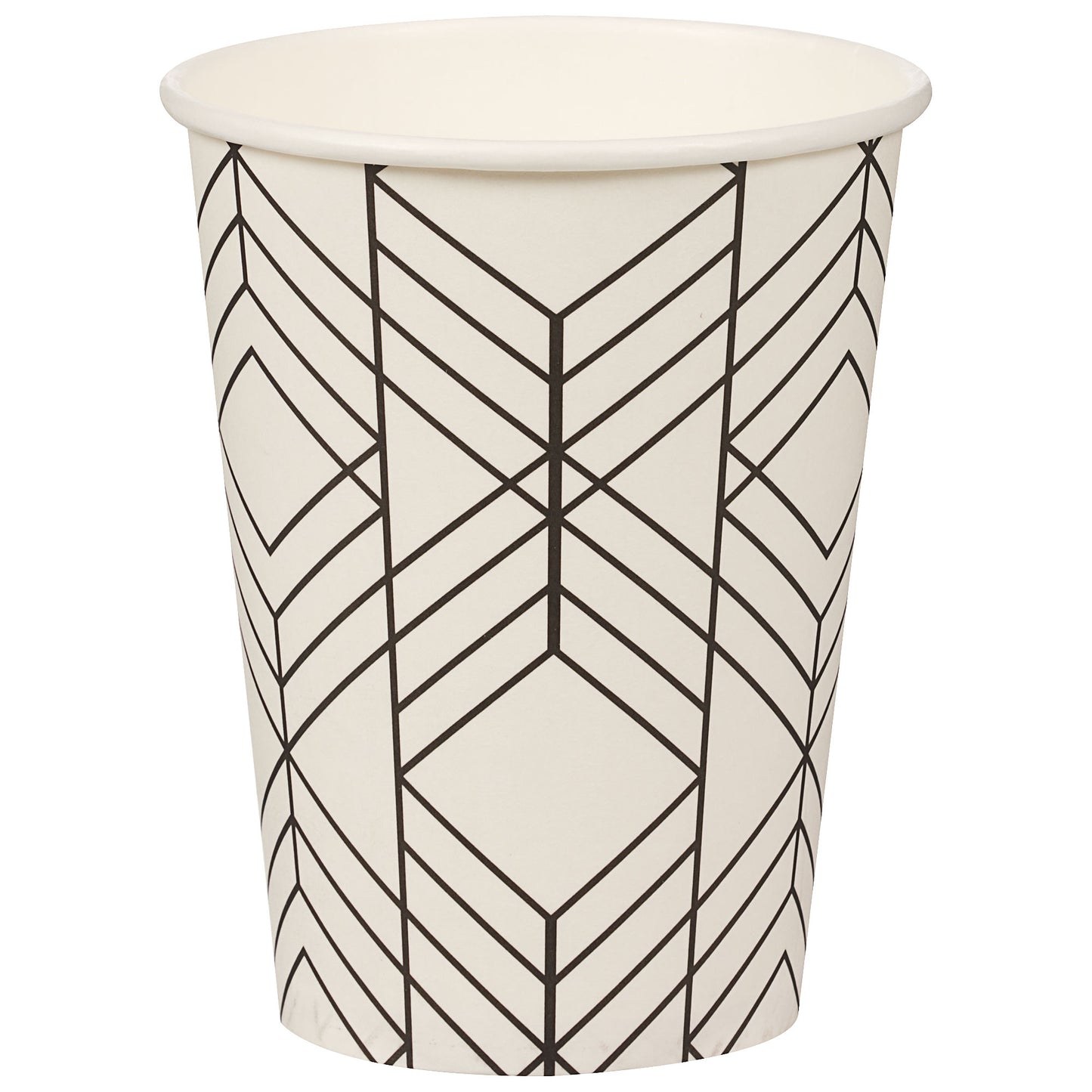 Geometric Printed Paper Cup 400mL 16pk