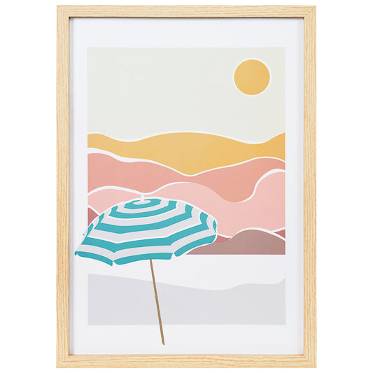 Framed Beachside Print 42x59cm