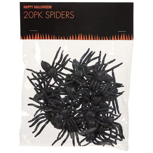 Halloween 20pk Spiders