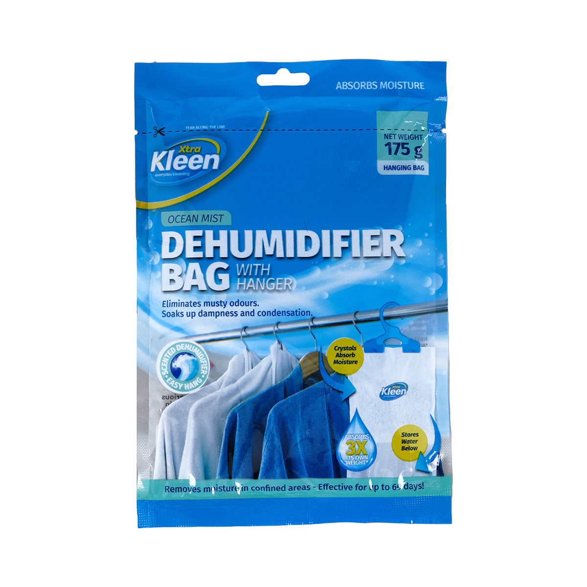 Xtra Kleen Dehumidifier Bag with Hanger 175g Assorted