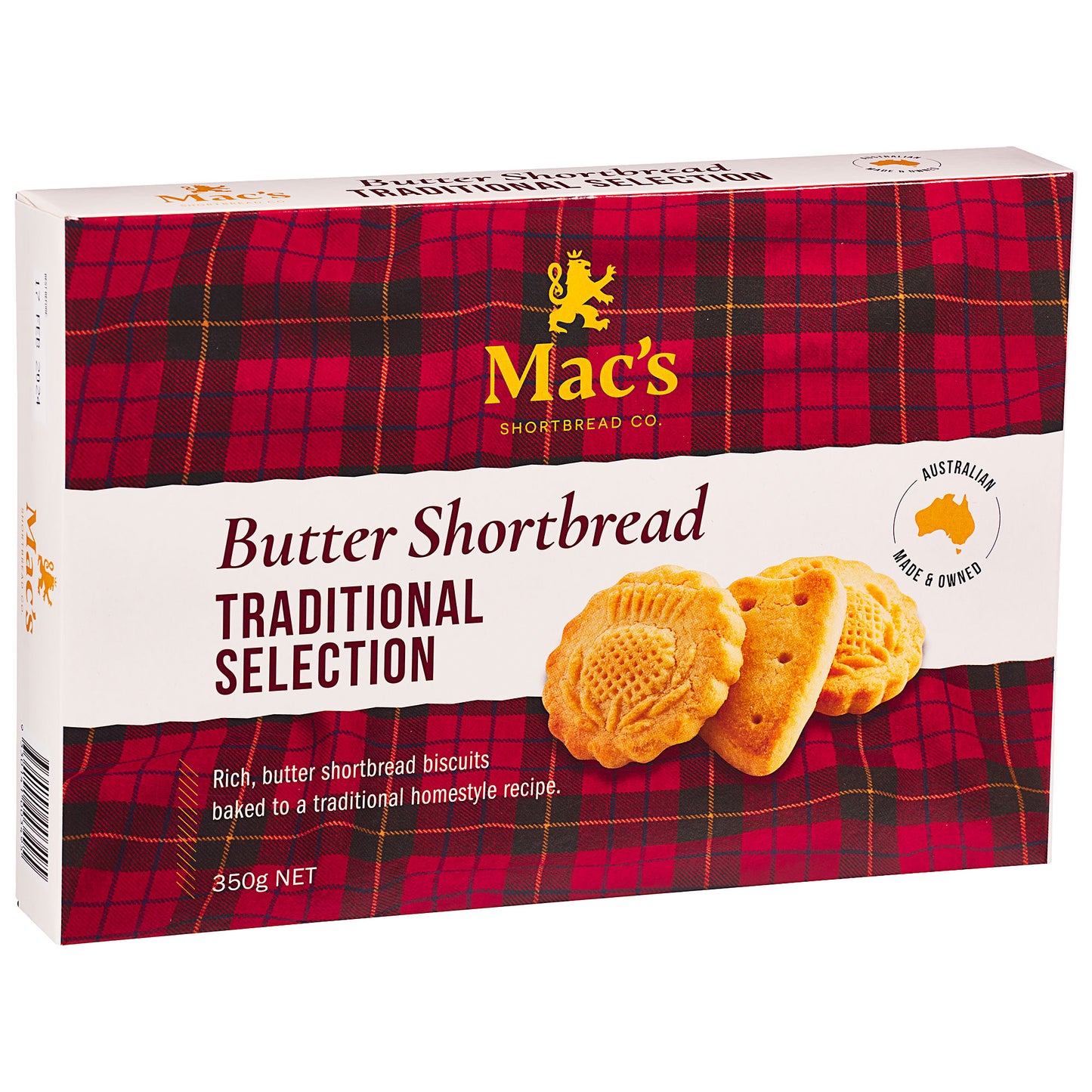 Mac's Shortbread Traditional Select 350g