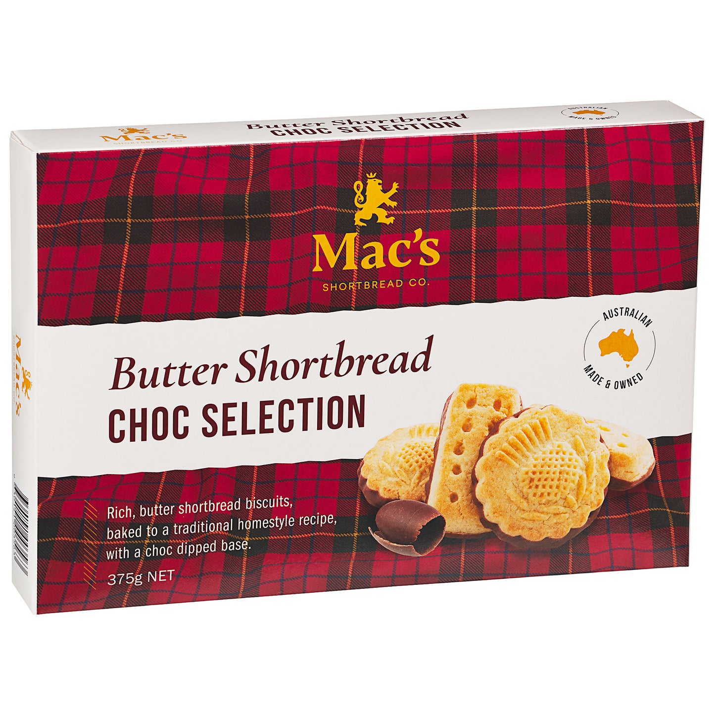 Mac's Shortbread Chocolate Select 375g