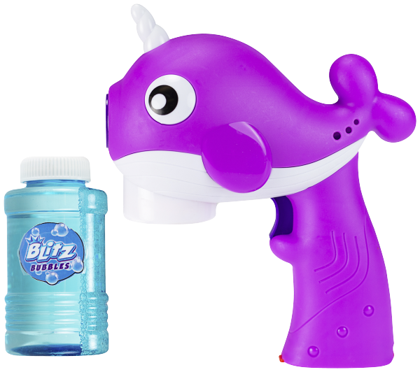 Blitz Light-Up Narwhal Bubble Blaster