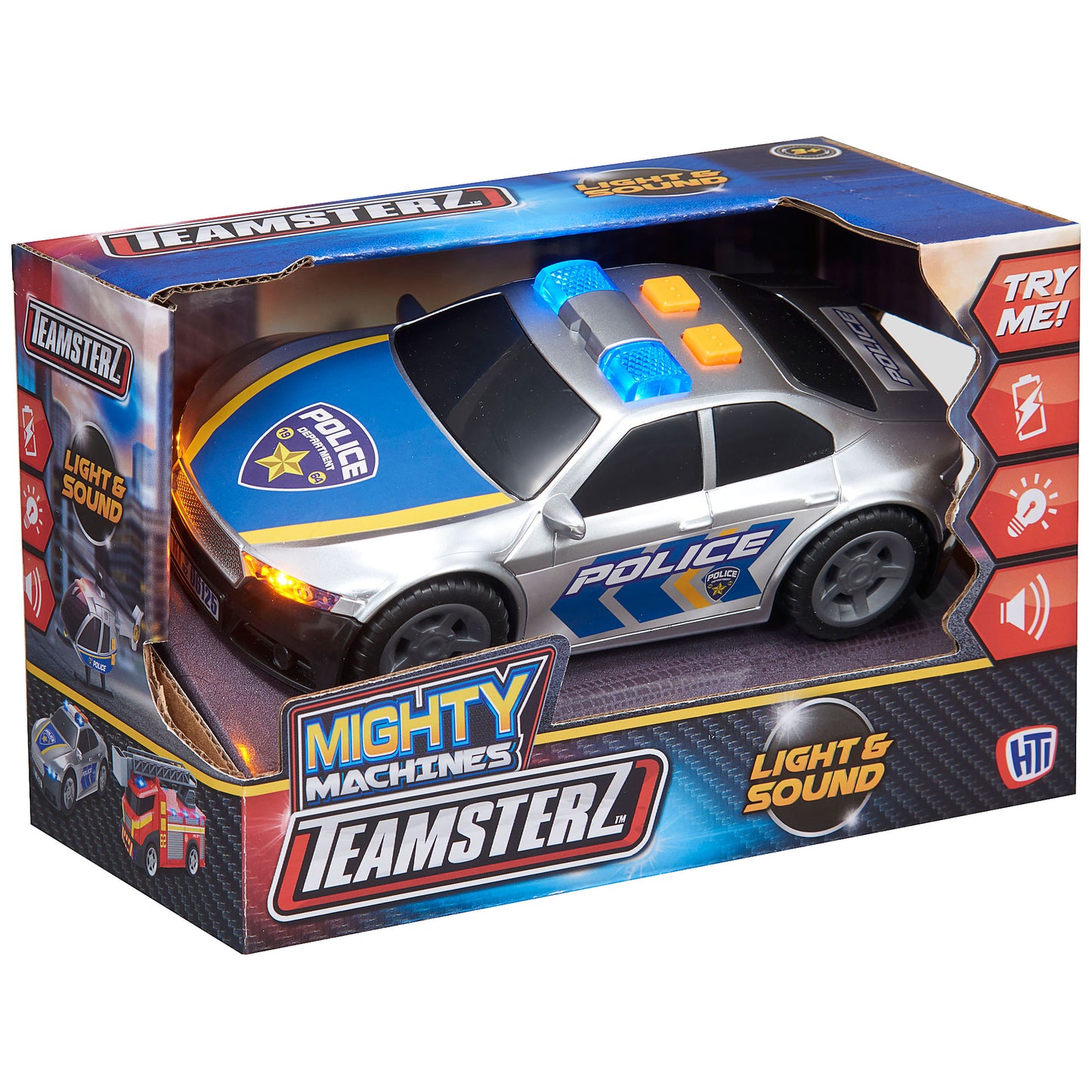 Teamsterz Mighty Machines Light & Sound Police Car