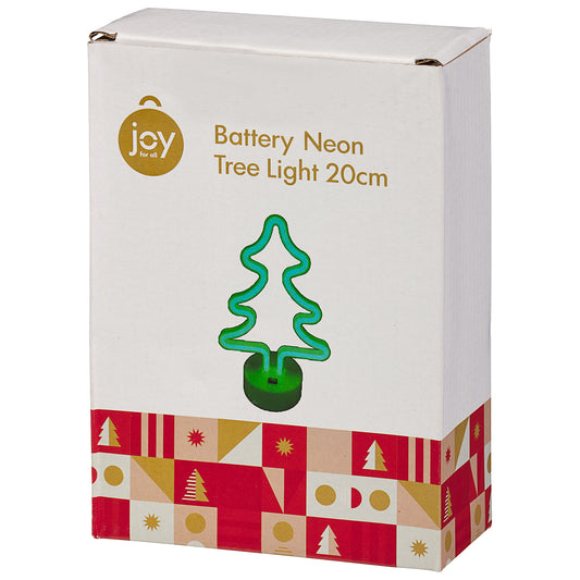 Battery Operated Neon Tree Light 20cm