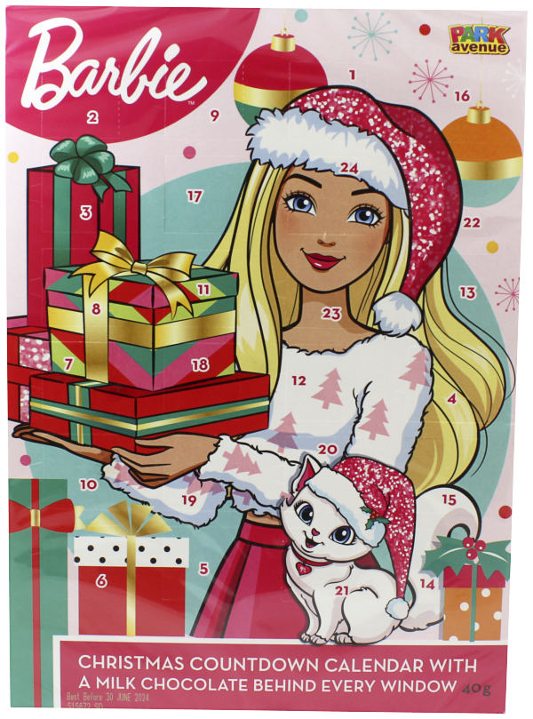 Milk Chocolate Advent Calendar Barbie/Transformers 40g