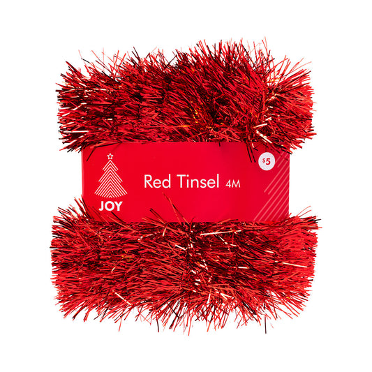 Christmas Tinsel Red 4M