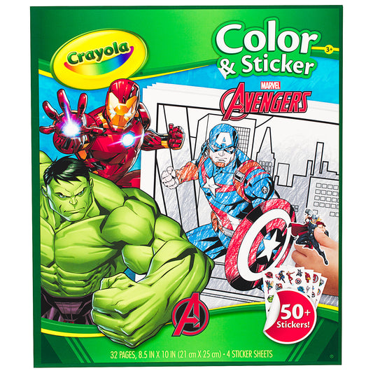 Crayola Colour & Sticker Marvel Avengers