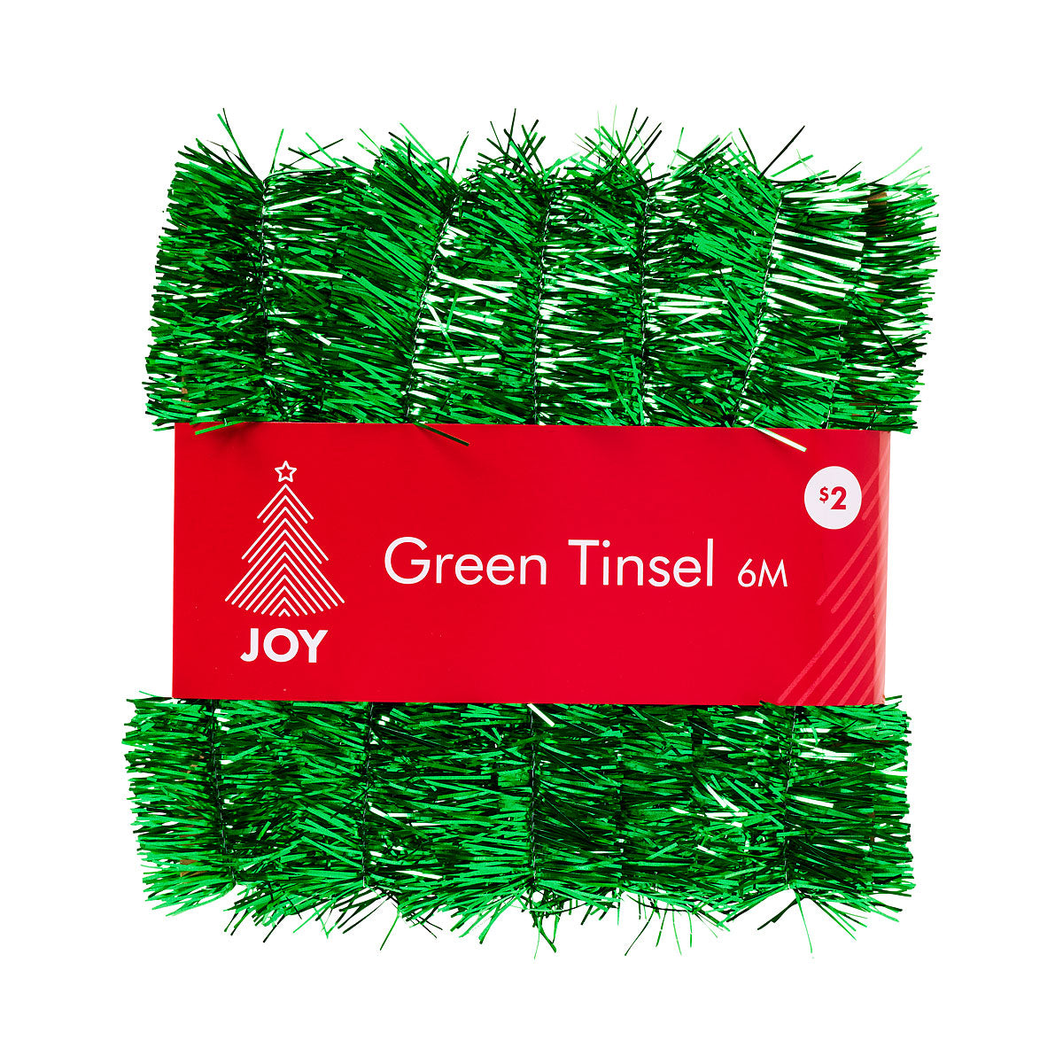 Christmas Tinsel Green 6M