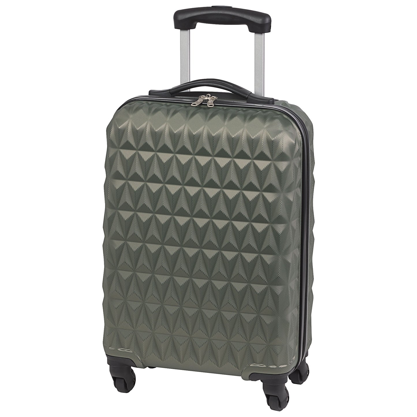 Textured Olive Hard Case Luggage Small