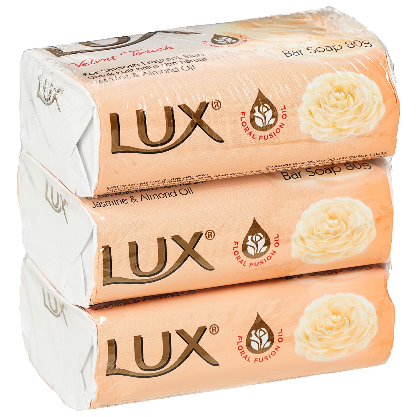 Lux Soap Velvet Touch 80g 3pk