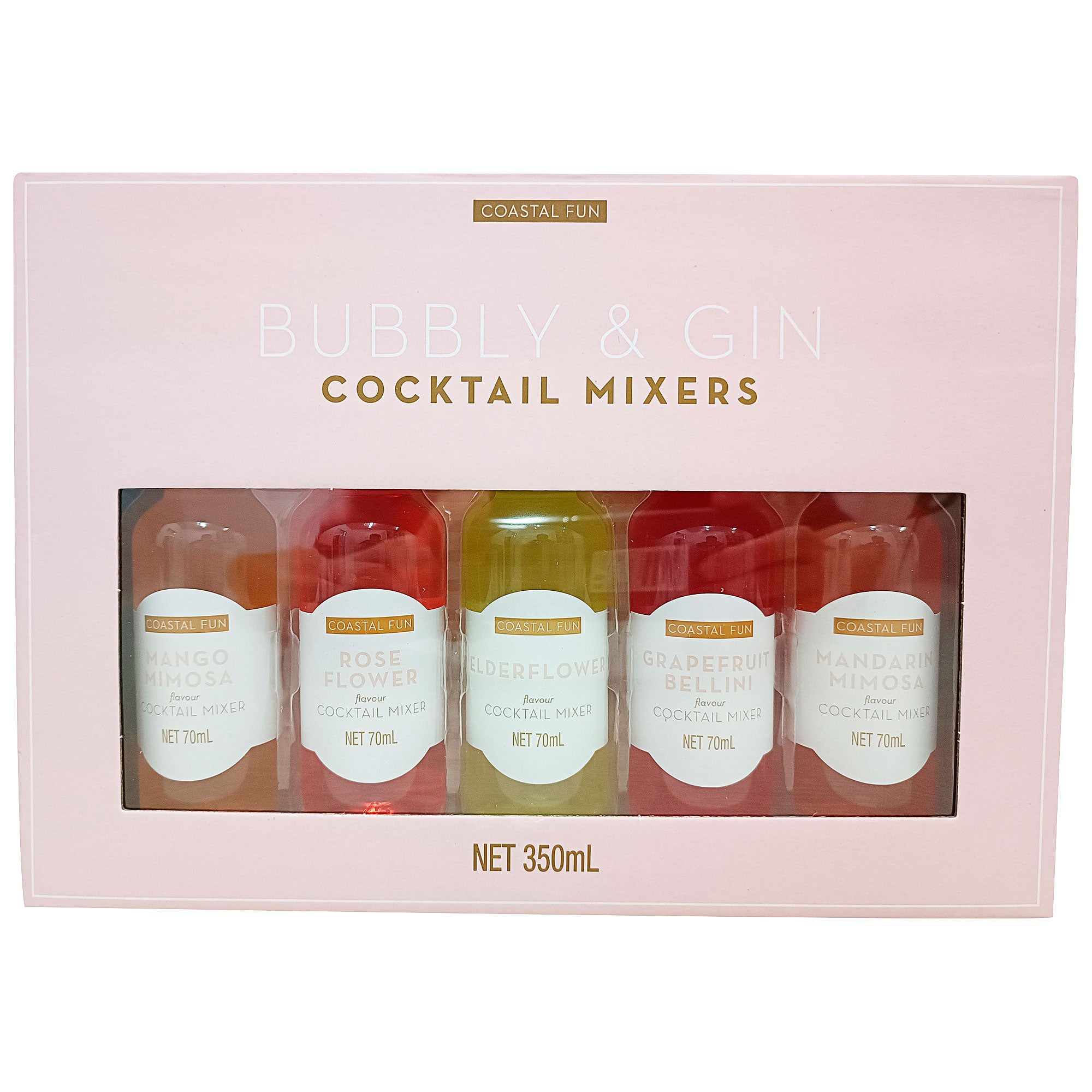 Bubbly & Gin Cocktail Mixers Variety 5pk The Reject Shop