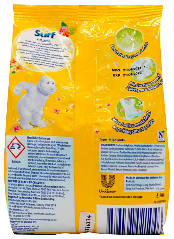 Surf Laundry Powder Sun Fresh 500g