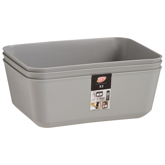 Ezy Storage Utile Tray 3pk 17x13x6cm