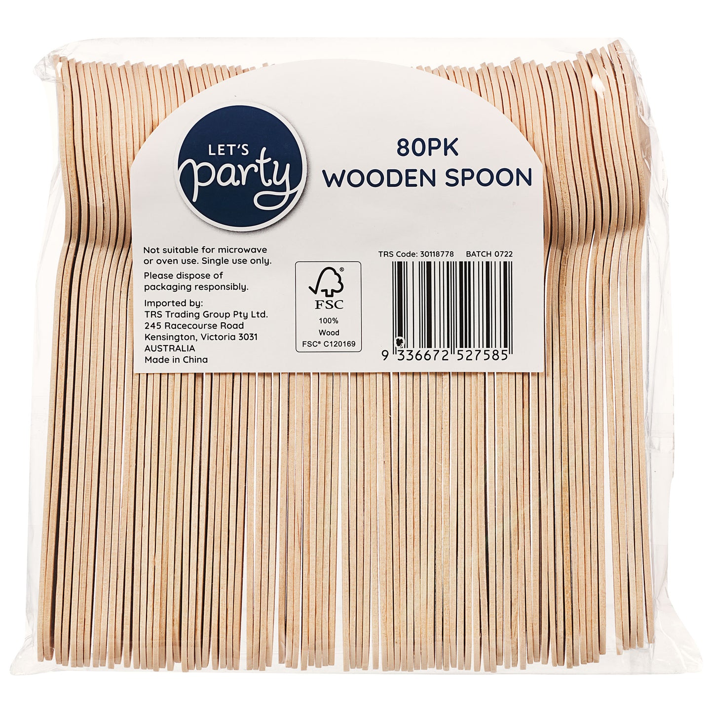 Wooden Spoon 16cm 80pk